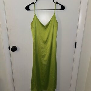 Green Slip Dress